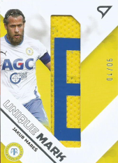 2020-21 SportZoo Fortuna Liga Unique  Mark UM19 Jakub Mareš FK Teplice Letter E 4/5