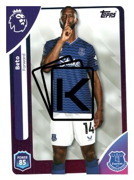 fotbalová kartička 2025-26 Topps  Premier League 140 Beto  (Everton)