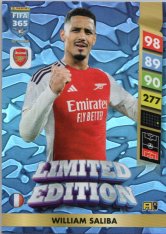 Limitovaná kartička Panini FIFA 365 2025 Adrenalyn XL William Saliba Arsenal