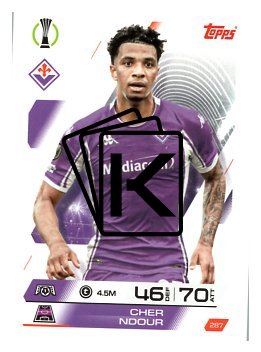 fotbalová kartička 2025-26 Topps Match Attax UCC 287 Cher Ndour (ACF Fiorentina)