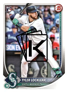 Baseballová karta 2025 Bowman 93 Tyler Locklear, Seattle Mariners RC