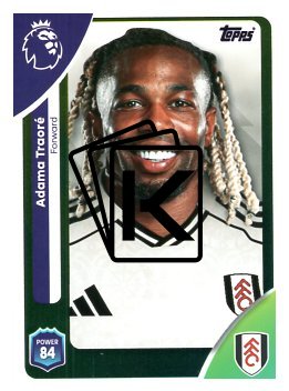 fotbalová kartička 2025-26 Topps  Premier League 157 Adama Traoré (Fulham)