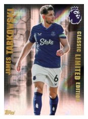 fotbalová kartička 2025-26 Topps  Premier League - Classic Limited Edition LE8 James Tarkowski (Everton)