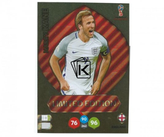 Fotbalová kartička Panini Adrenalynl XL World Cup Russia 2018 Limited Edition Harry Kane