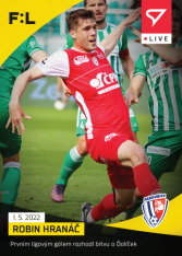 fotbalová kartička SportZoo 2021-22 Live L-128 Robin Hranáč FK Pardubice /48