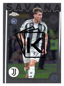 fotbalová kartička 2024-25 Topps Chrome UCC 46 Nicolò Savona, Juventus RC