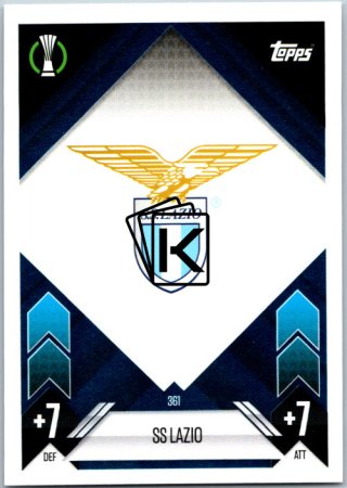 fotbalová kartička 2024-25 Topps Match Attax UEFA Club Competitions 361 Team Badge (SS Lazio)