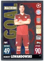 fotbalová kartička 2021-22 Topps Match Attax UEFA Champions Goal Machine 171 Robert Lewandowski FC Bayern Munchen