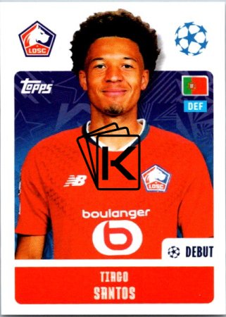 2024-25 Topps Champions League 482 Tiago Santos (LOSC Lille)