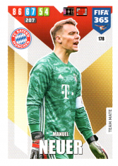 Fotbalová kartička Panini Adrenalyn XL FIFA 365 - 2020 Team Mate 178 Manuel Neuer Bayern Mnichov