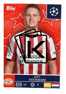 2025-26 Topps Champions League PSV Eindhoven 376 Joey Veerman
