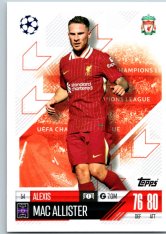 fotbalová kartička 2024-25 Topps Match Attax UEFA Club Competitions  54 Alexis Mac Allister (Liverpool)