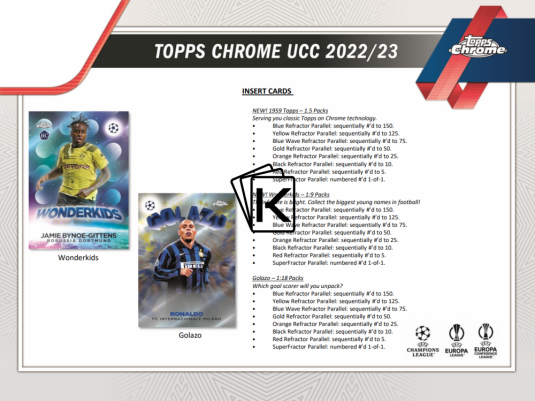 2022-23 Topps Chrome UEFA Club Competition Hobby Box
