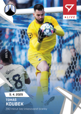 fotbalová kartička 2024-25 SportZoo Chance Liga Live L-49 Tomáš Koubek Slovan Liberec