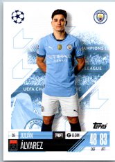 fotbalová kartička 2024-25 Topps Match Attax UEFA Club Competitions  26  Julian Alvarez (Manchester City)