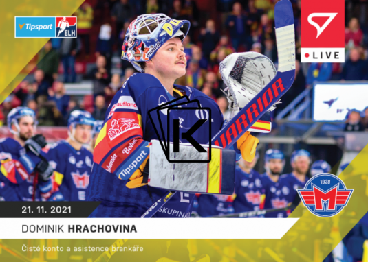 Hokejová kartička SportZoo 2021-22 Live L-045 HC Motor České Budějovice