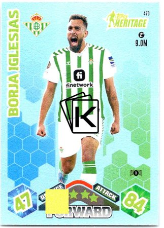 Fotbalová kartička 2023-24 Topps Match Attax UEFA Club Competitions Heritage 473 Borja Iglesias Real Betis Balompie