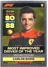 2022 Topps Formule 1Turbo Attax F1 Topps Awards 2021 280 Carlos Sainz (Ferrari)