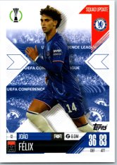 Fotbalová kartička 2024-25 Topps Match Attax EXTRA UEFA Club Competitions Squad Update 12.  João Félix (Chelsea)