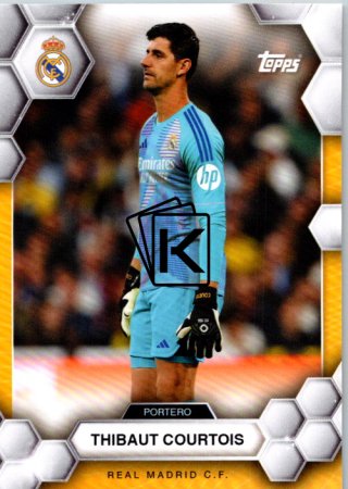 fotbalová kartička 2024-25 Topps Real Madrid CF Fan Set 1 Thibaut Courtois