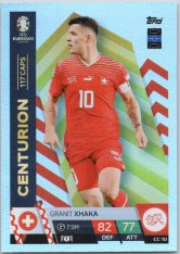 fotbalová karta Topps Match Attax EURO 2024 Centurion CC10 Granit Xhaka (Switzerland)