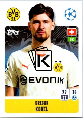 2024-25 Topps Champions League 126 Gregor Kobel (Borussia Dortmund)