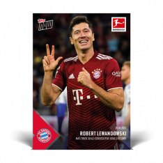 Fotbalová kartička Topps Now 2021-22 Bundesliga 22 Robert Lewandowski FC Bayern Munchen