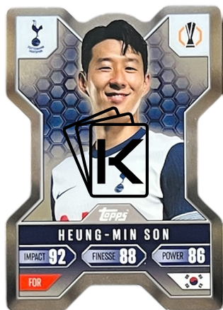 Fotbalová kartička 2024-25 Topps Match Attax EXTRA UEFA Chrome X 1 Heung-Min Son (Tottenham Hotspur)