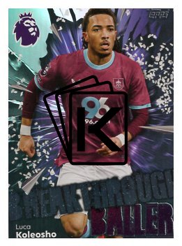 fotbalová kartička 2025-26 Topps  Premier League 324 Luca Koleosho (Burnley)  -  Breakthrough Baller