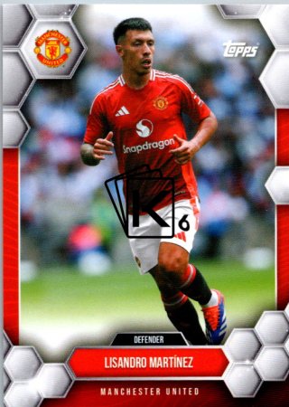 fotbalová kartička 2024-25 Topps Manchester United Fan Set 2 Lisandro Martínez