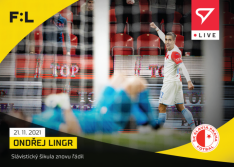 fotbalová kartička SportZoo 2021-22 Live L-067 Ondřej Lingr SK Slavia Praha