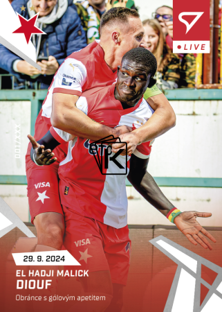 fotbalová kartička 2024-25 SportZoo Chance Liga Live L-11 El Hadji Malick Diouf Slavia Praha