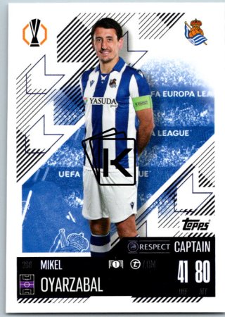 fotbalová kartička 2024-25 Topps Match Attax UEFA Club Competitions 286 Mikel Oyarzabal (Real Sociedad de Futbol)  -  Captain