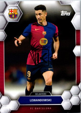 fotbalová kartička 2024-25 Topps FC Barcelona Fan Set 20 Robert Lewandowski