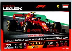 2021 Topps Formule 1 Turbo Attax Live Action 147 Charles Leclerc Ferrari