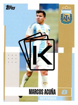 fotbalová kartička 2024-25 Topps Argentina Team Set 8 Marcos Acuña