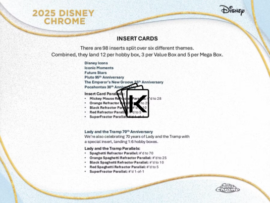 2025 Topps Chrome Disney Hobby Box
