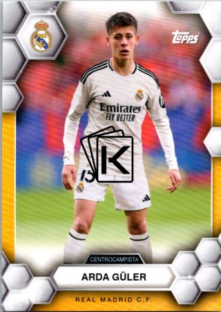 fotbalová kartička 2024-25 Topps Real Madrid CF Fan Set 16 Arda Güler