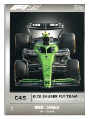 2025 Topps Turbo Attax F1 Kick Sauber  92	Team Car