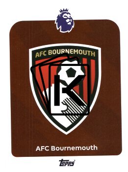 fotbalová kartička 2025-26 Topps  Premier League 37 AFC Bournemouth Logo