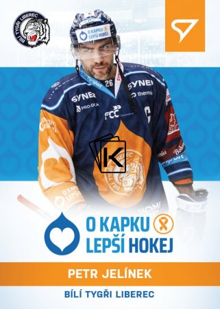 hokejová kartička 2021-22 SportZoo Live Tipsport Extraliga O Kapku Lepší Hokej  KN-07 Petr Jelínek Bílí Tygři Liberec /37