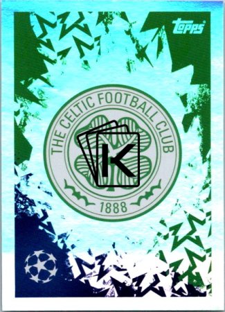 2024-25 Topps Champions League 136 Club Badge (Celtic FC)