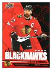 2025-26 Upper Deck Centennial Chicago Blackhawks 37 Nick Foligno