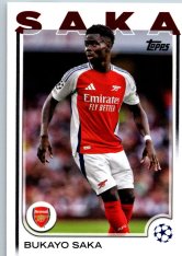 fotbalová kartička 2024-25 Topps UEFA Club Competitions Flagship 77 Bukayo Saka Arsenal FC