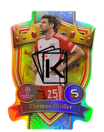 Fotbalová kartička 2023-24 Topps Superstars UEFA Club Competitions UCL Royalty ROY-1 Thomas Müller (FC Bayern München)