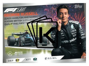 2025 Topps Turbo Attax F1 Mercedes AMG Epic Moments  105 George Russell