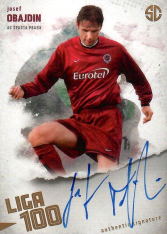 podepsaná karta 2025 Supr Cards Liga 100 OB-JO Josef Obajdin AC Sparta Praha gold /12