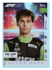2025 Topps Turbo Attax F1 Kick Sauber Supernova  353 Gabriel Bortoleto