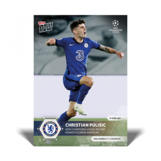 Fotbalová kartička Topps Now UCL 66 Christian Pulisic Chelsea FC