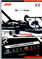 2021 Topps Formule 1 Turbo Attax Power Action 71 Scuderia Alpha Tauri